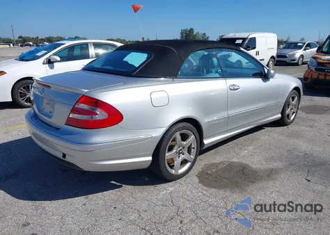 2005 Mercedes-Benz Clk 500 из США, поврежденный, VIN WDBTK75J15F145455